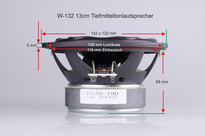 W-132 Tiefmitteltonlautsprecher 13cm