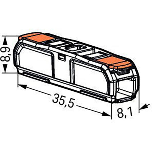 WAGO 221-2411 Durchgangsverbinder mit Hebeln